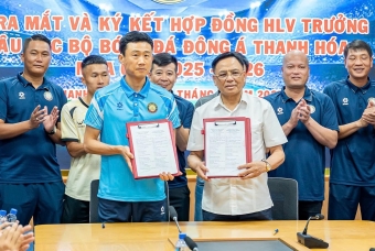Cựu trợ lý ĐT Việt Nam chính thức làm HLV trưởng CLB Thanh Hoá