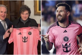 Messi tặng quà cho tổng thống Argentina