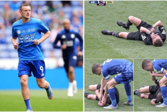 Jamie Vardy vừa đá bóng, vừa làm trọng tài