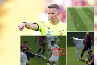 Trọng tài bỏ qua 3 lỗi cho Real trước Barca?