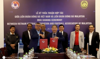 VFF ký kết thỏa thuận hợp tác với LĐBĐ Malaysia