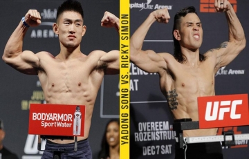 UFC Fight Night 223 diễn ra khi nào, đại chiến Song Yadong - Ricky Simon sức hút ra sao?