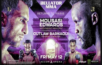 
                Sự kiện võ thuật Bellator 296: Rực rỡ ở Paris, 14 màn kịch chiến cân tài
            