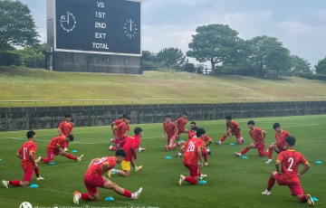 VIDEO: U17 Việt Nam hăng say tập luyện, sẵn sàng chạm trán đội Nhật Bản