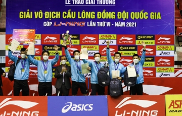 Khởi tranh giải vô địch cầu lông đồng đội quốc gia năm 2023 cup Li-Ning lần thứ VII