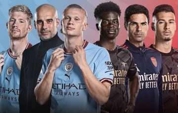 Man City và Arsenal ‘ngược chiều cảm xúc’ với trọng tài bắt chính trận đại chiến