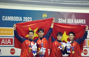
                Bứt tốc thần sầu, Việt Nam bảo vệ thành công HCV 4x200m tự do nam
            