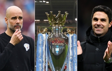 
                Tỷ lệ vô địch Ngoại hạng Anh: Man City tăng tốc, cú sốc Arsenal
            
