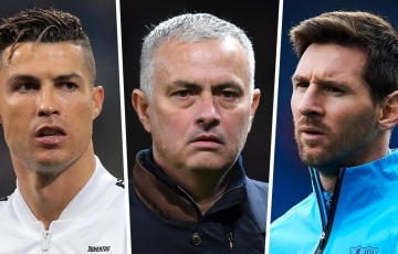 Loại Ronaldo lẫn Messi, HLV Mourinho chỉ tên cầu thủ vĩ đại nhất thế giới