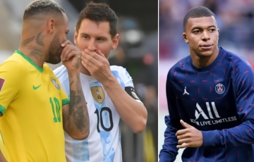 
                Tin chuyển nhượng 24/6: Neymar chốt bến đỗ cuối cùng, Messi chỉ thẳng CLB mới của Mbappe
            