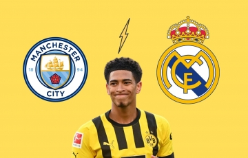
                Jude Bellingham, cuộc chiến chuyển nhượng giữa Man City và Real Madrid
            