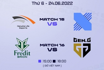 Lịch thi đấu LCK Mùa Hè 2022 hôm nay ngày 24/6: HLE - DRX, BRO - GEN