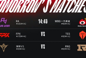 Lịch thi đấu LPL hôm nay ngày 25/6: WBG phải thắng!