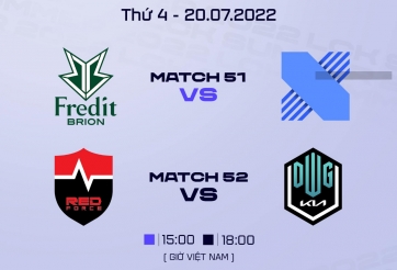 Lịch thi đấu LCK Mùa Hè 2022 hôm nay 20/7: BRO - DRX, NS - DK