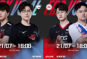 Trực tiếp LPL mùa Hè ngày 21/7: FPX - AL, EDG - LGD