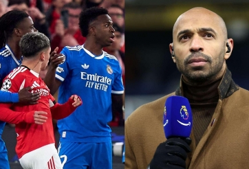 Huyền thoại Thierry Henry nổi giận vì nghi án xúc phạm Vinicius
