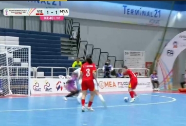 Trực tiếp Futsal nữ Việt Nam 1-2 Myanmar: Bàn thua đáng tiếc