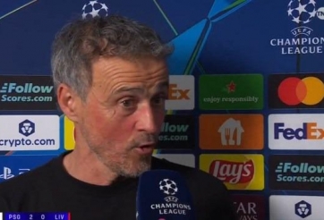 Luis Enrique: 'Quyết định của Arne Slot khiến tôi bất ngờ'