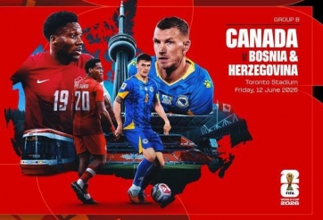 Link xem trực tiếp Canada vs Bosnia-Herzegovina hôm nay 13/6 trên VTV
