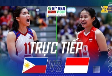 Trực tiếp bóng chuyền Philippines vs Indonesia, 16h00 hôm nay 2/8