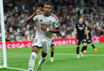 Mbappe lập hat-trick, Real Madrid đè bẹp Real Sociedad 4-1