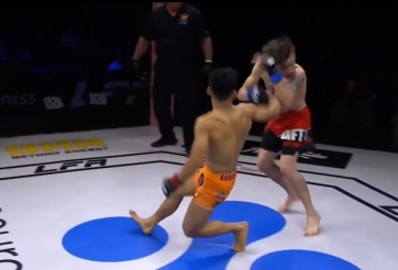 Tung cú đấm xoay mãn nhãn, võ sĩ gốc Việt Hồ Tuấn An đại thắng ở sân chơi hàng đầu thế giới