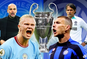 Đội hình ra sân chung kết C1 của Man City và Inter Milan