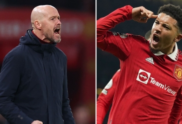 Jadon Sancho phản pháo lại Erik Ten Hag sau khi nhận chỉ trích
