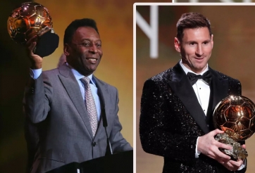 France Football tuyên bố: 'Messi có số lượng Quả bóng vàng bằng Pele'