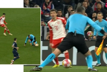 Trọng tài ngăn chặn cơ hội nguy hiểm của Bayern