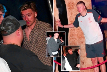 Sao Man City lê lết ở quán rượu: De Bruyne ngã trên xe, Grealish nhậu đến 5h sáng