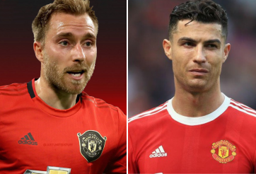 Eriksen 'chiến đấu' với Ronaldo tại MU, bị CR7 cho luôn vào 'danh sách đen'?