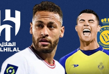 Ronaldo 'xông đất' Ả Rập thành công, Neymar ngả mũ thán phục