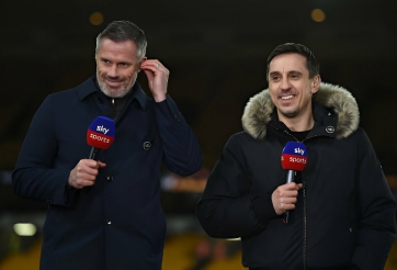 ĐHTB Ngoại hạng Anh của Neville và Carragher: Vắng bóng MU