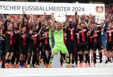 Bayer Leverkusen đi vào lịch sử Bundesliga với chức vô địch bất bại