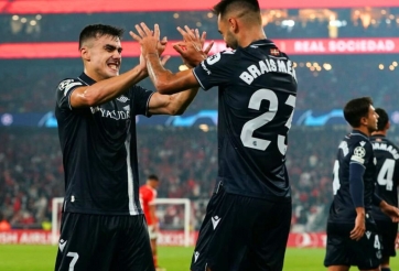 Chiến thắng sát nút, Real Sociedad đánh bật Inter Milan chiếm ngôi đầu bảng D