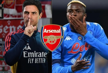 Chốt xong 3 'vật tế thần', Arsenal sẽ có Osimhen tặng Arteta đua vô địch