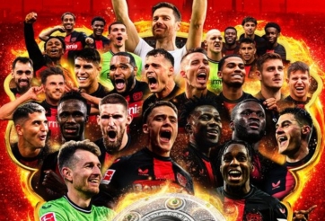 CHÙM ẢNH: Leverkusen vô địch Bundesliga lần đầu tiên sau 120 năm lịch sử