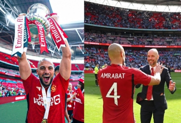 Amrabat cập nhật tương lai tại MU sau khi vô địch FA CUP