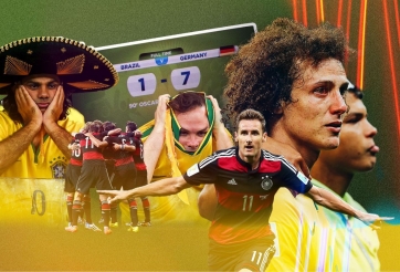 Tròn 10 năm Brazil thảm bại 1-7 trước Đức, 6 phút thủng lưới 4 lần