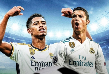 Hơn cả Ronaldo thời đỉnh cao, Bellingham có thống kê không tin nổi cho Real Madrid
