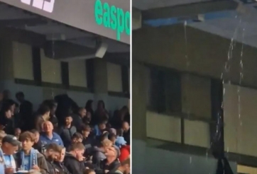 CĐV MU chế giễu Man City khi Etihad bị dột