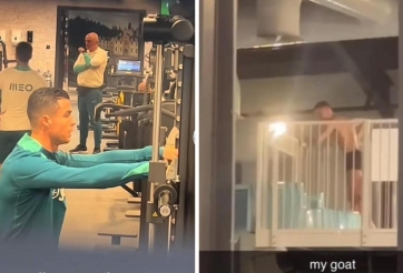 Ronaldo bị phát hiện 'chơi trò con nít' ở nước ngoài