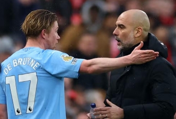 Man City lao dốc vì Pep hục hặc với De Bruyne