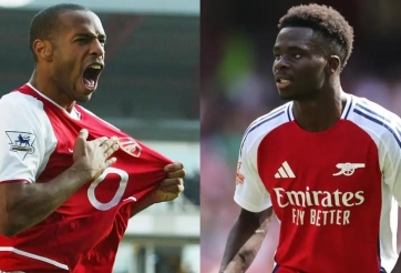 Huyền thoại Arsenal 'thách' Saka làm được một điều