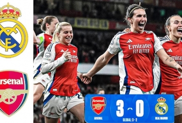 Thua ngược Arsenal, Real Madrid chính thức bị loại khỏi Champions League