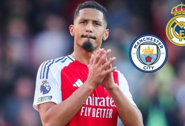 Man City 'thách thức' Real Madrid giành Saliba ngay hè này
