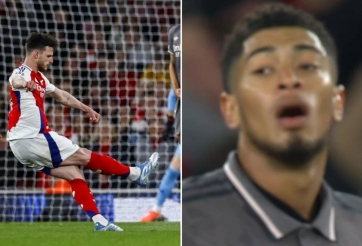 Bellingham đứng hình trước siêu phẩm của Declan Rice