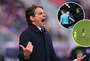 Khoảnh khắc mất lý trí của Inzaghi có thể khiến Inter mất HLV ở chung kết