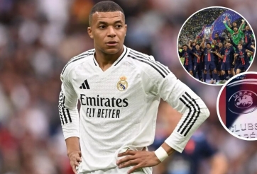 Mbappe phản ứng khi PSG vô địch Champions League